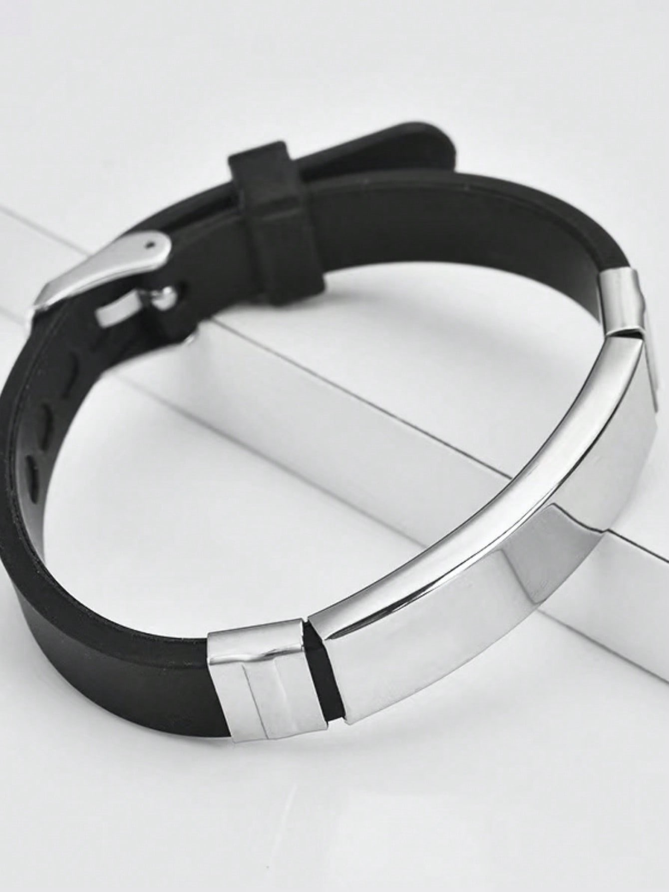 Custom Name Silicone Bracelet - Fashion Stainless Steel Bracelet